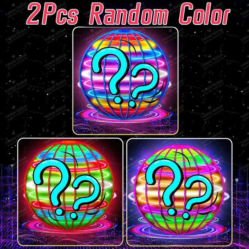Flying Ball Hand‑Controlled LED Cosmic Globe Toy-Red