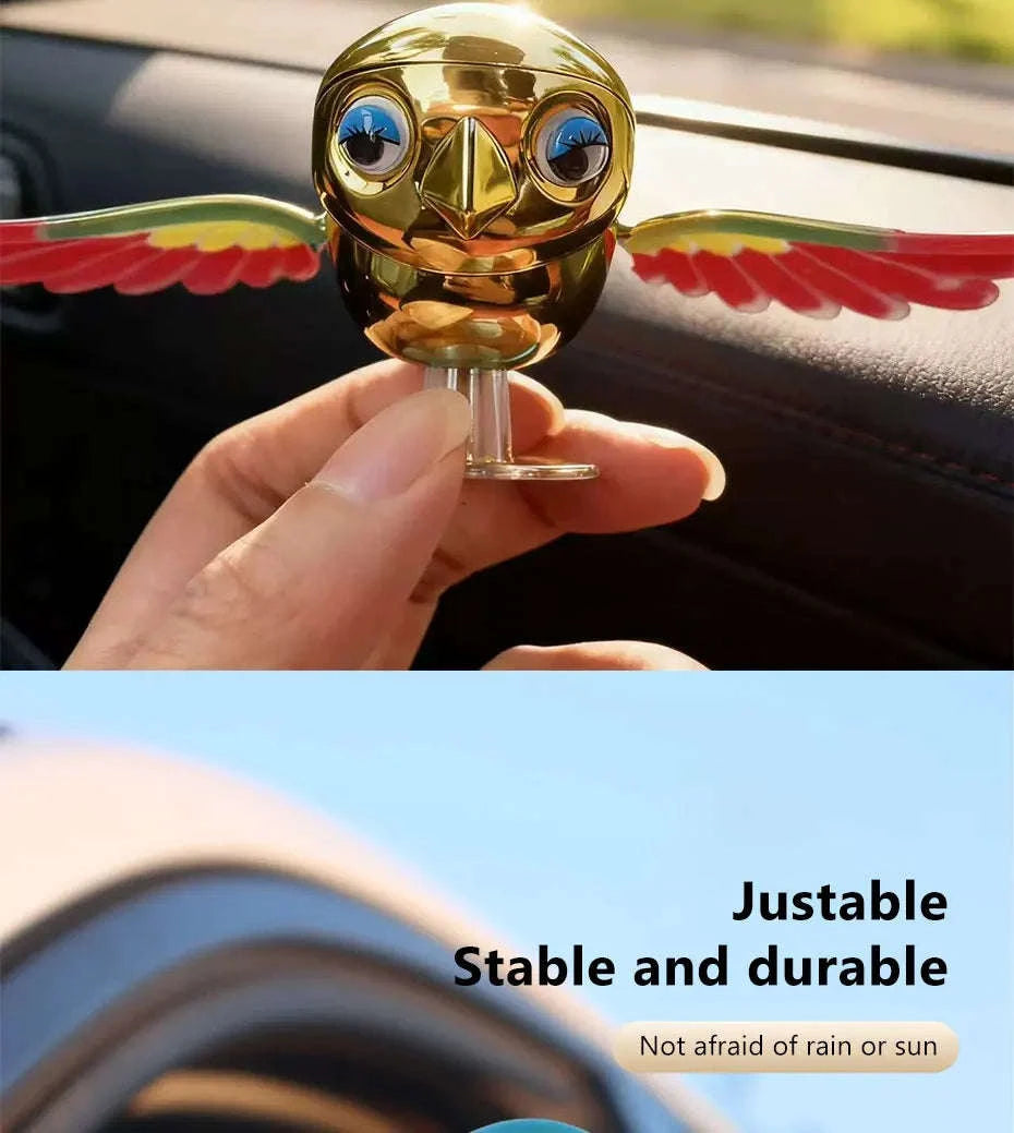 Flying Bird Car Ornament Rearview Mirror Decor-Red wing
