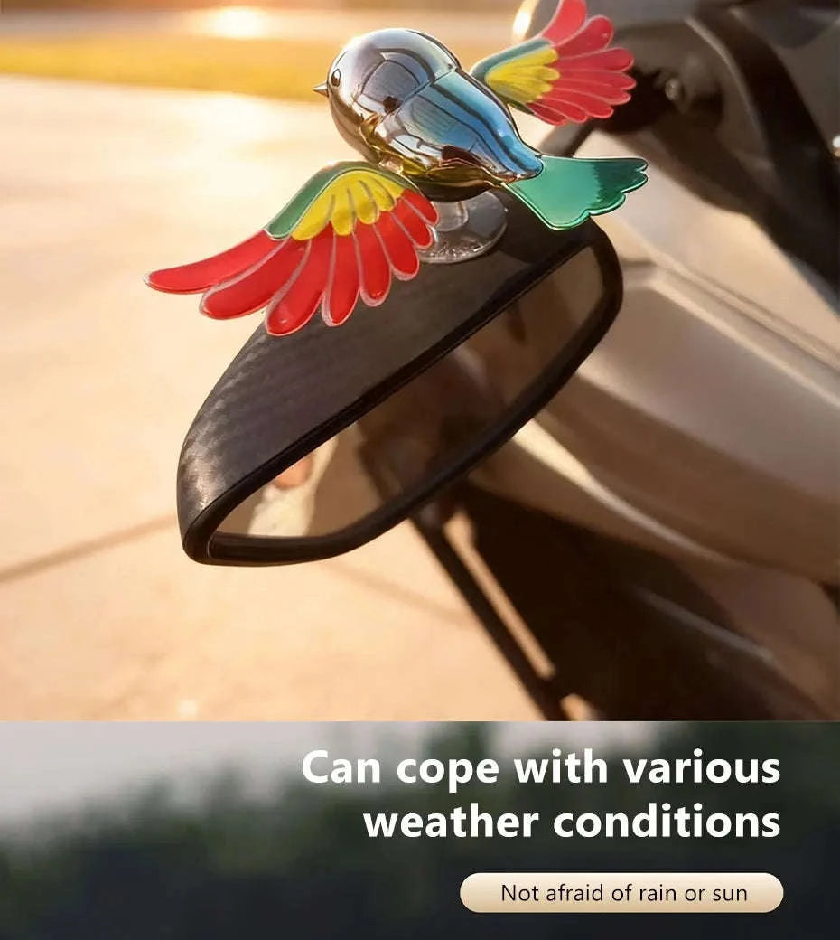 Flying Bird Car Ornament Rearview Mirror Decor-Red wing