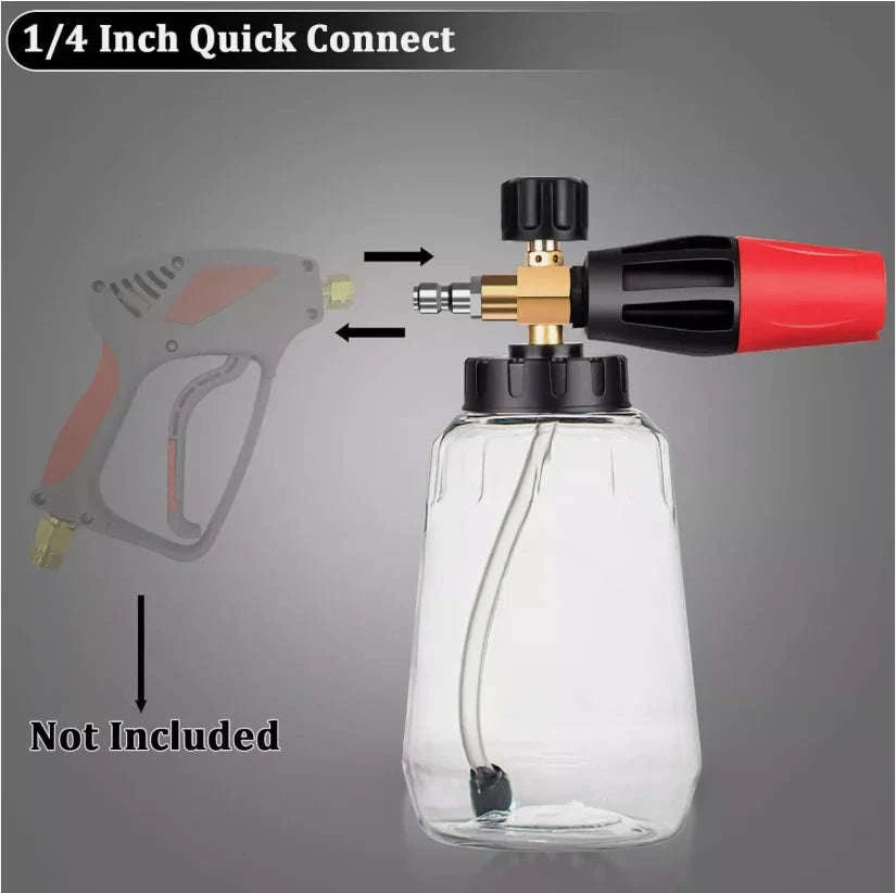 Foam Cannon Car Wash Gun with Bottle for Pressure Washers-black / United States