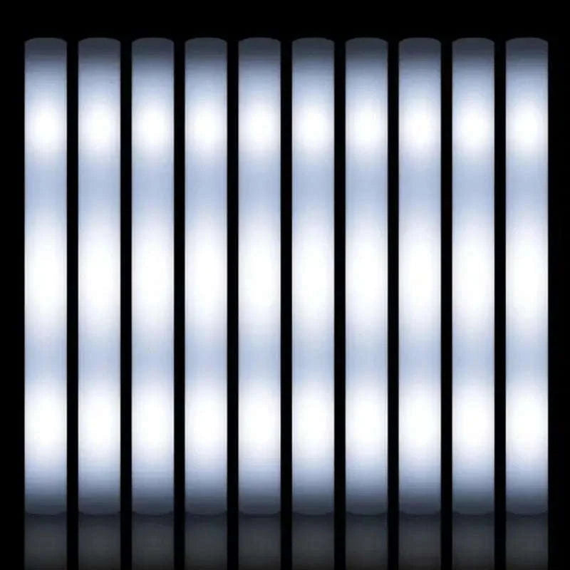 Foam Glow Sticks 30-Pack LED Flashing Batons-30Pcs MIX COLOR