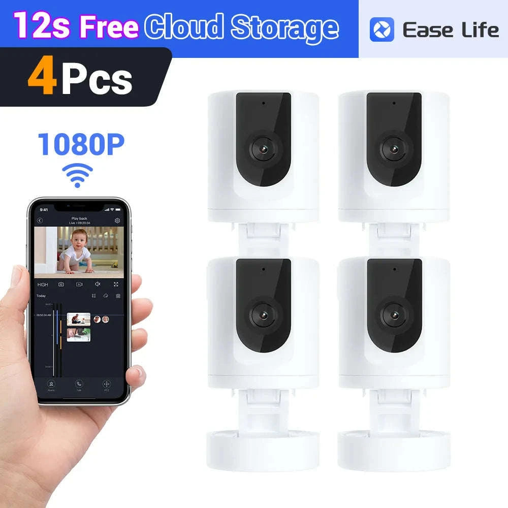 Foldable 1080P Pet Camera with Two-Way Audio-k11-4 / USB / spain