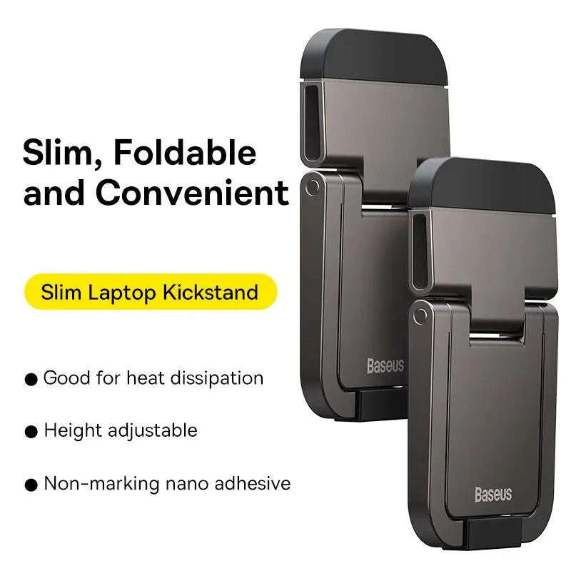 Foldable Adjustable Laptop Stand with Cooling and Portable Design-Sliver
