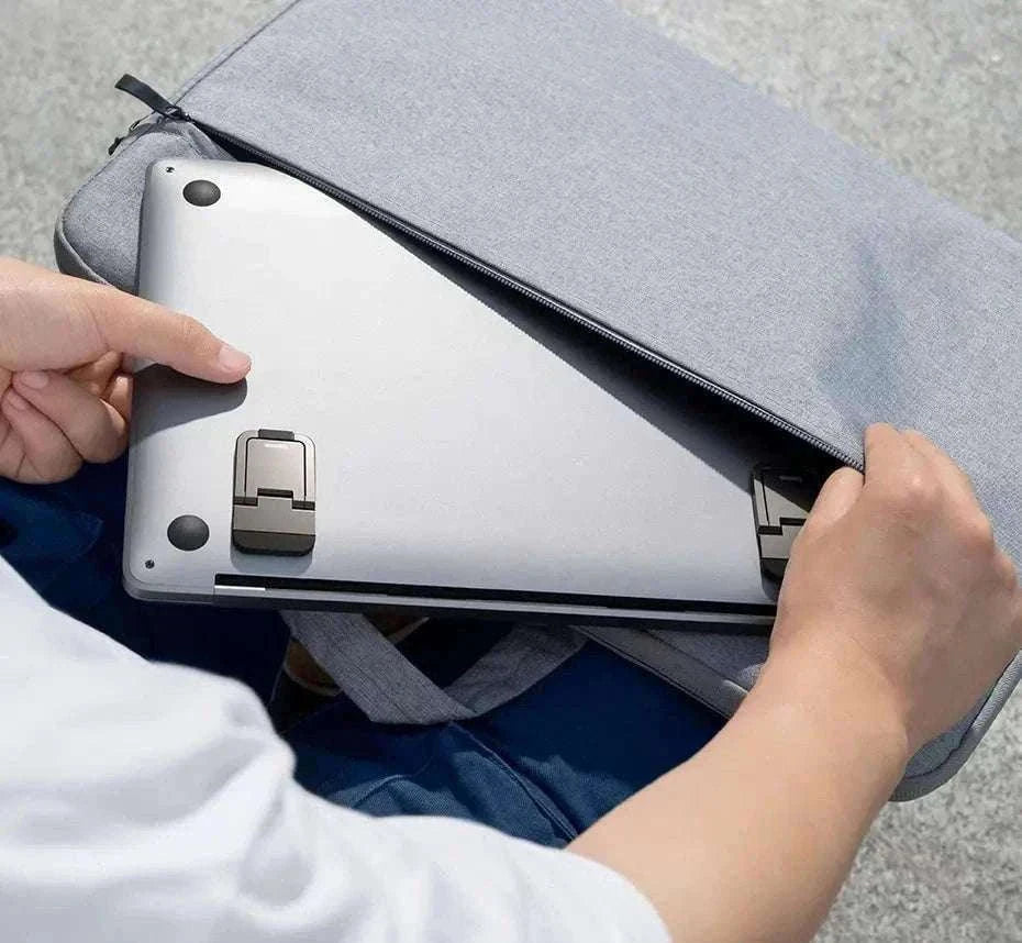 Foldable Adjustable Laptop Stand with Cooling and Portable Design-Sliver