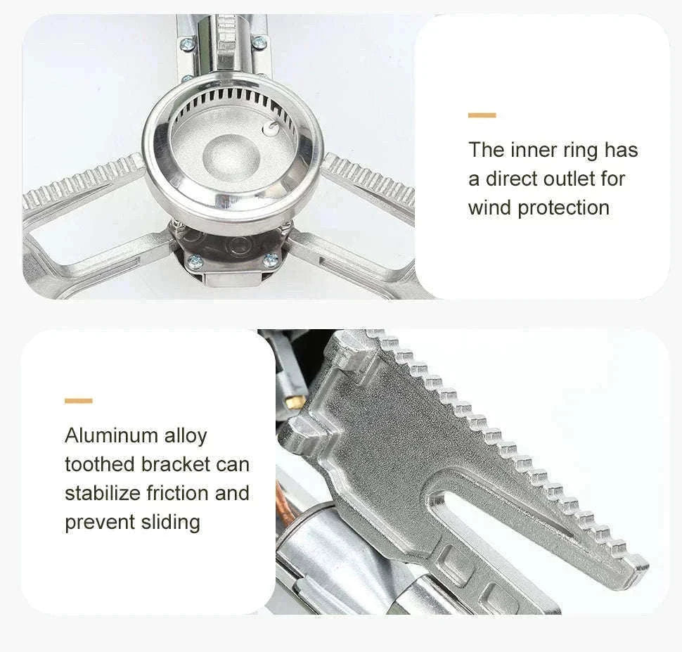 Foldable Butane Gas Stove 2670W for Camping and Travel-Khaki