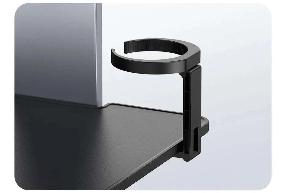 Foldable Car Back Seat Tray Table with Cup & Phone Holder-black