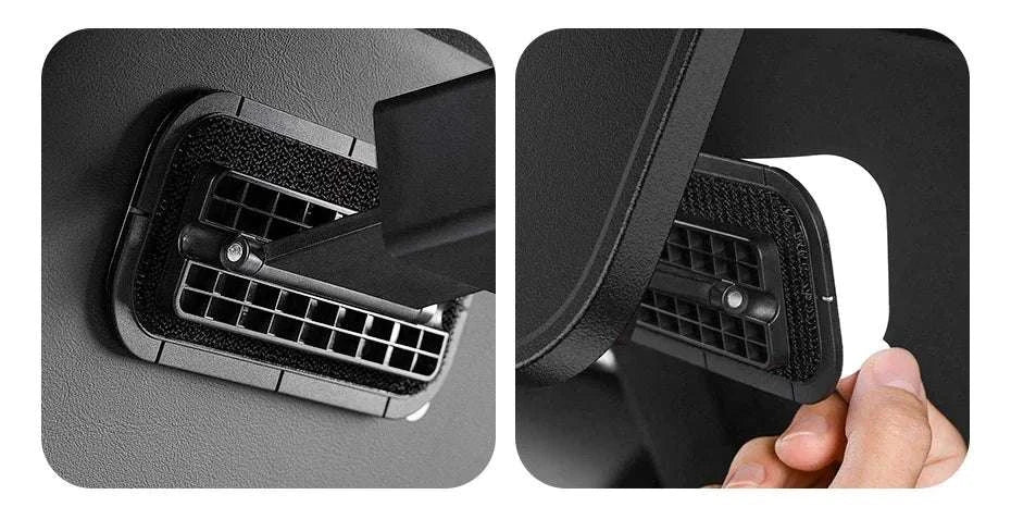Foldable Car Back Seat Tray Table with Cup & Phone Holder-black