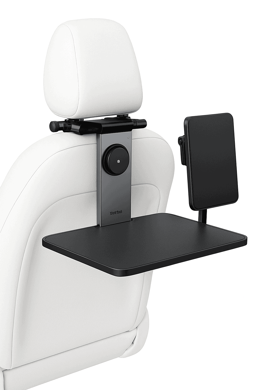 Foldable Car Back Seat Tray Table with Cup & Phone Holder-black