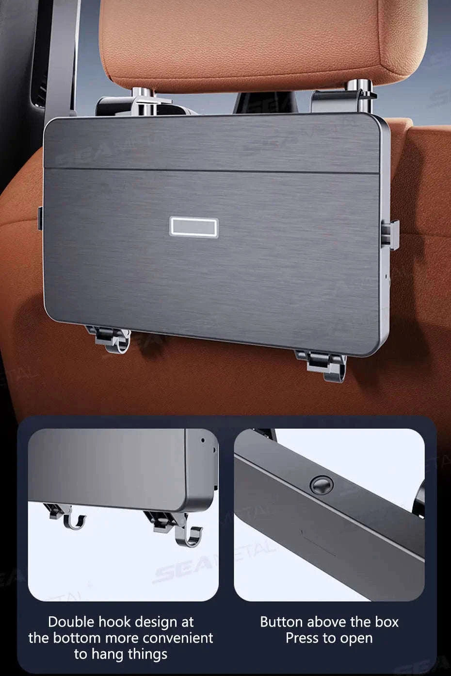 Foldable Car Seat Tray Table with Drink Holder-Default Title
