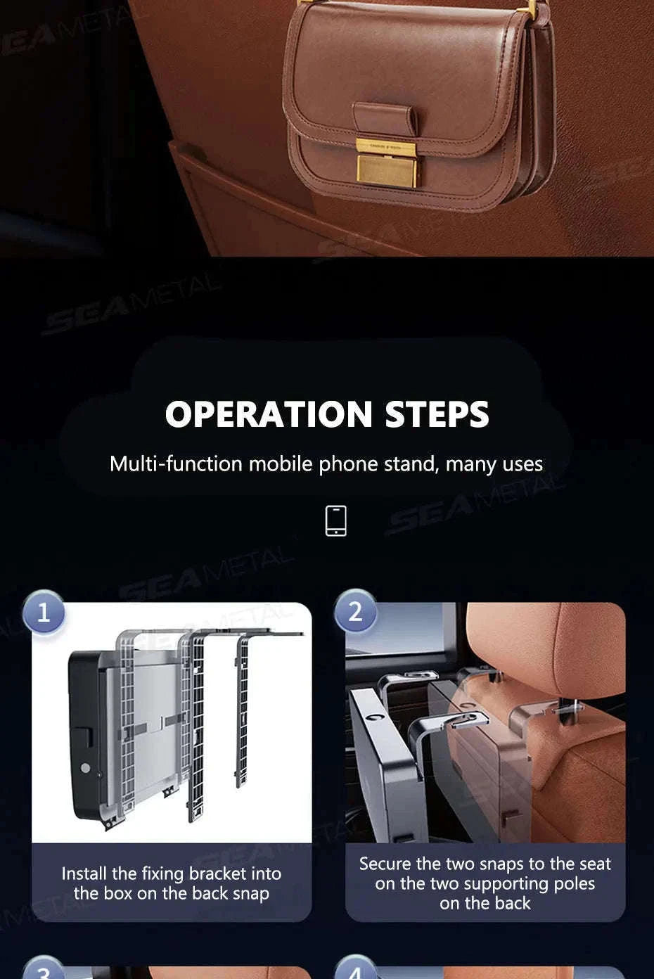 Foldable Car Seat Tray Table with Drink Holder-Default Title