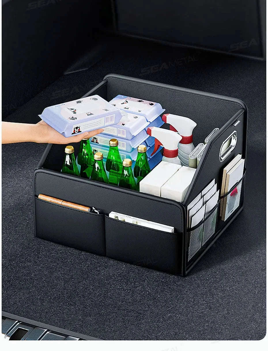 Foldable Car Trunk Organizer with 6 Pockets, 22.5L-1pc