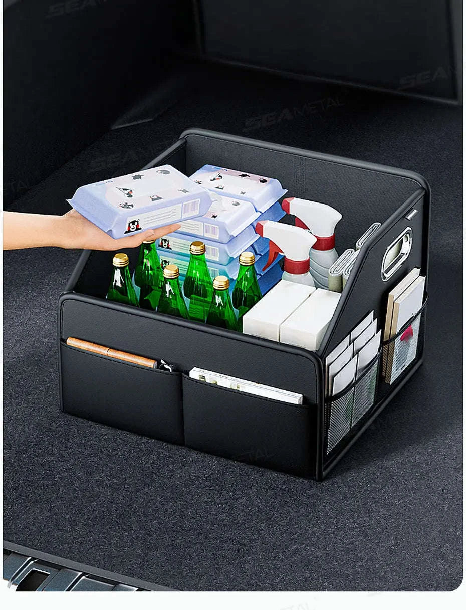 Foldable Car Trunk Organizer with 6 Pockets, 22.5L-1pc