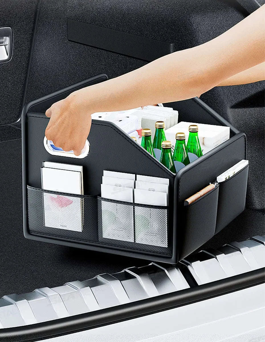 Foldable Car Trunk Organizer with 6 Pockets, 22.5L-1pc