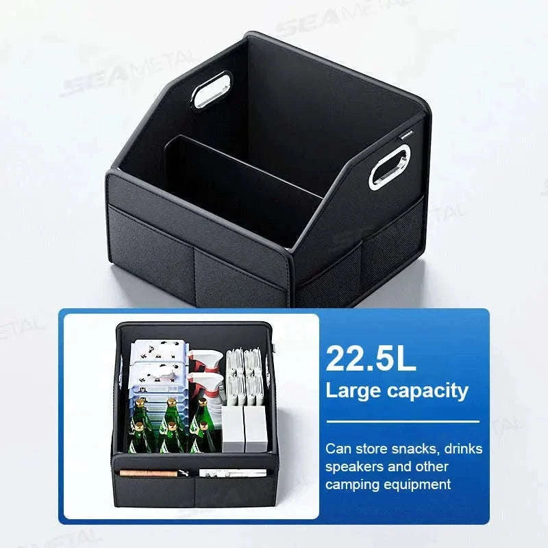 Foldable Car Trunk Organizer with 6 Pockets, 22.5L-1pc