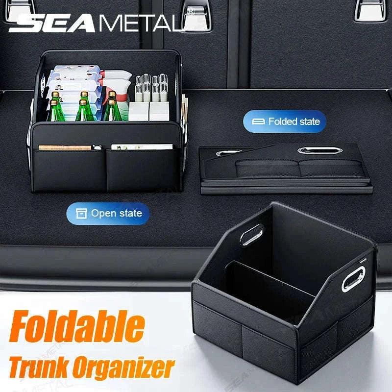 Foldable Car Trunk Organizer with 6 Pockets, 22.5L-1pc