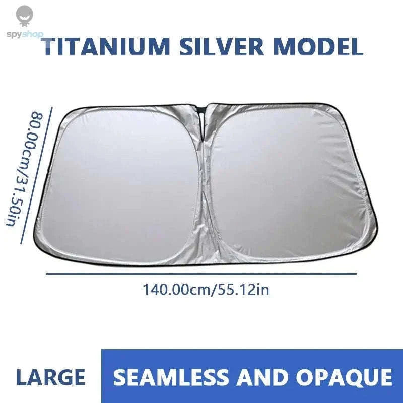 Foldable Car Windshield Sun Shade for Cooler Parking-Size S