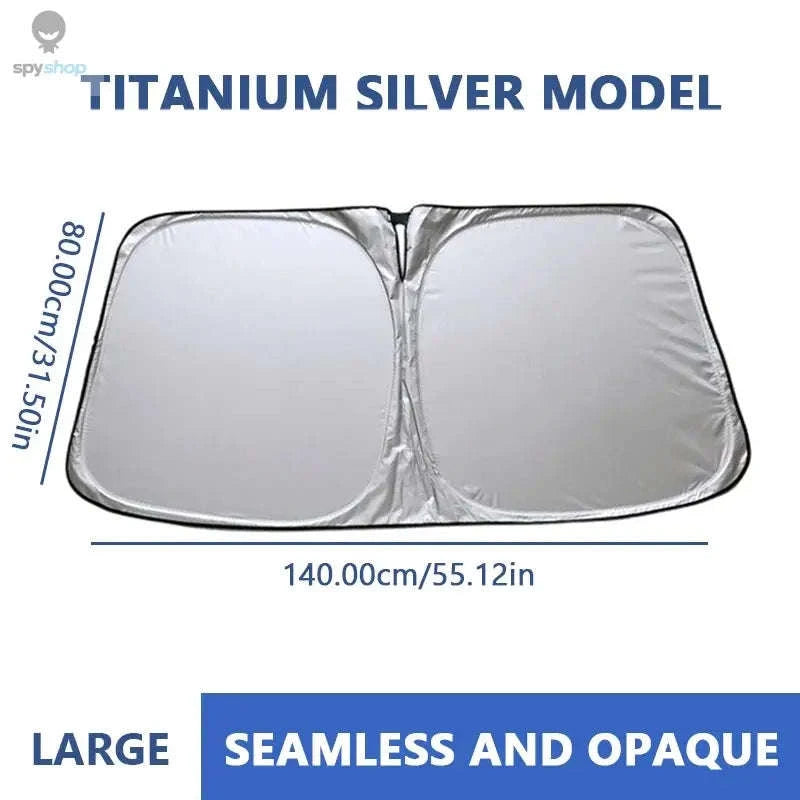 Foldable Car Windshield Sun Shade – Heat-Reducing, UV-Blocking, Easy-Fold Design-Size S