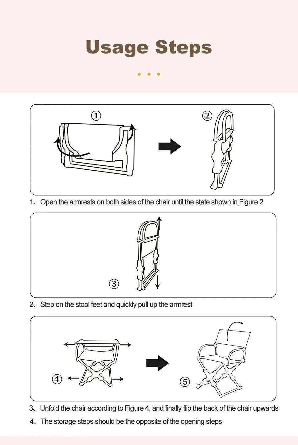 Foldable Director’s Chair for Camping, Beach and Fishing-Beige