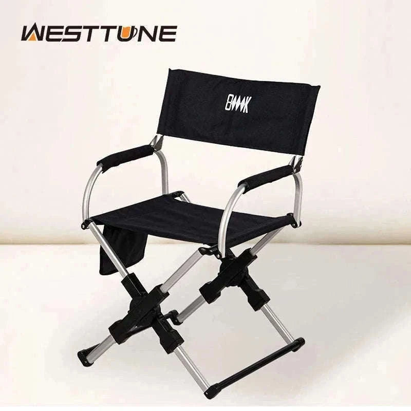 Foldable Director’s Chair for Camping, Beach and Fishing-Beige