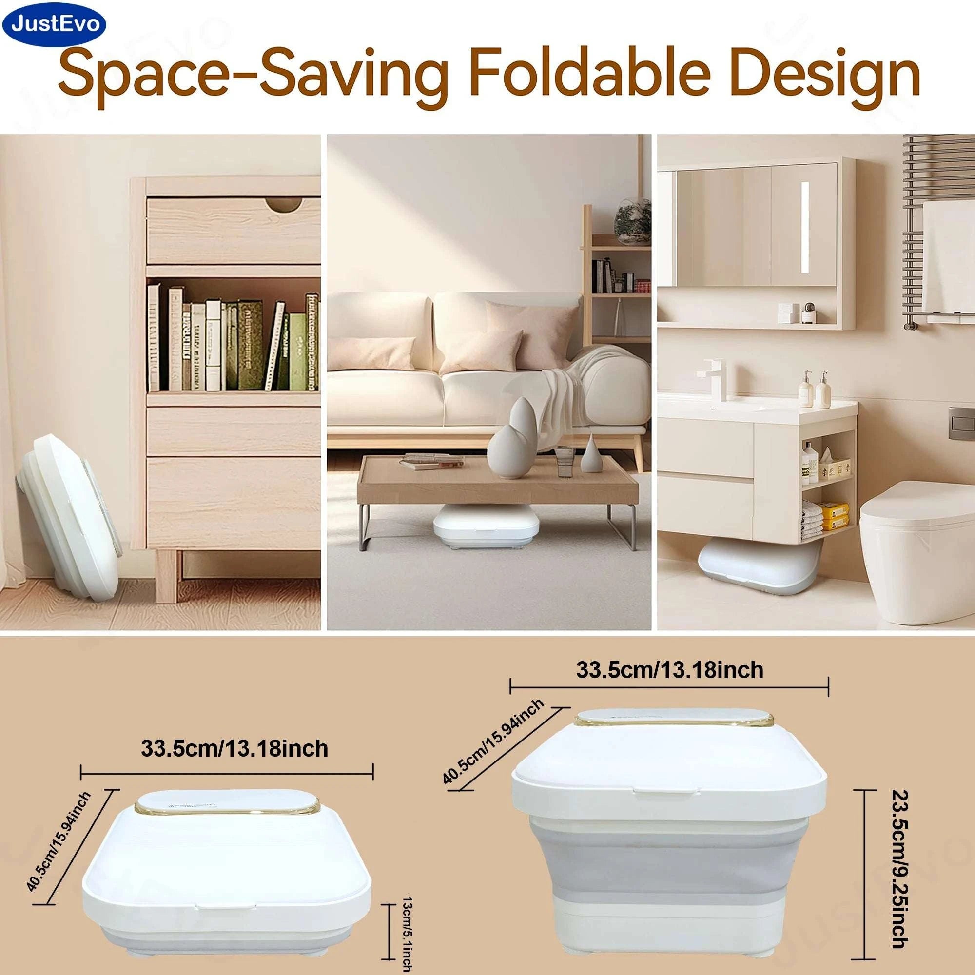 Foldable Foot Bath Tub for Relaxing Soaks at Home or Travel-