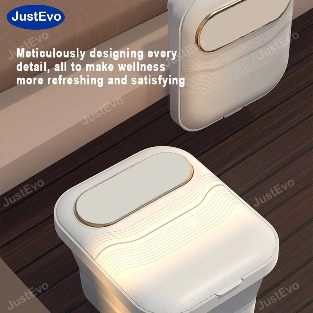 Foldable Foot Bath Tub for Relaxing Soaks at Home or Travel-White / United States / 110v|US Plug