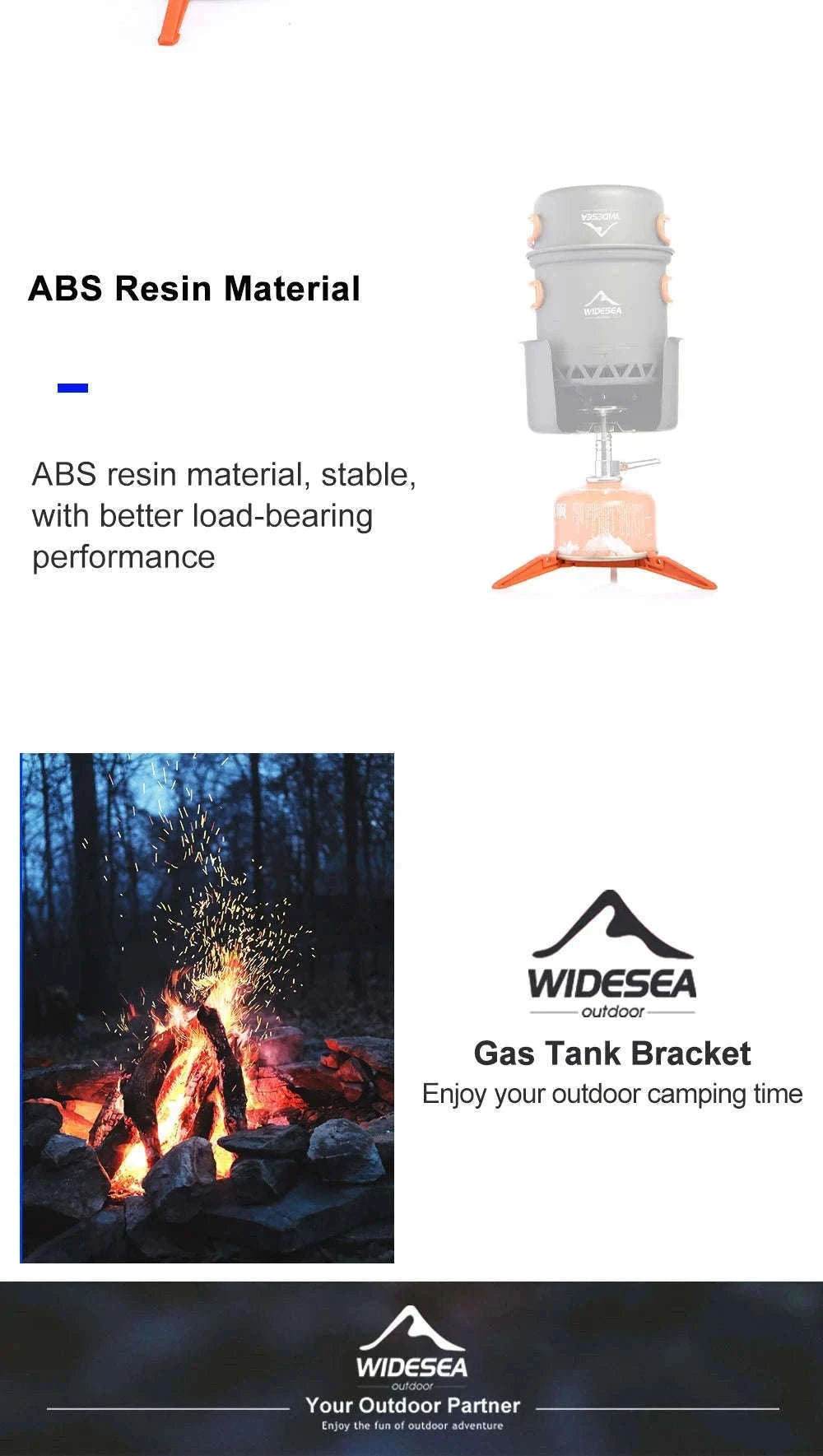 Foldable Gas Tank Bracket for Outdoor Stove Accessories-WSS-709-2