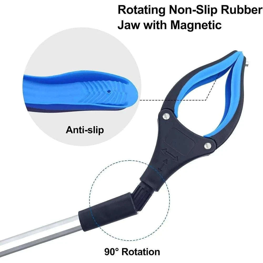 Foldable Gripper Extender Pickup Tool for Easy Reach-1 pack blue