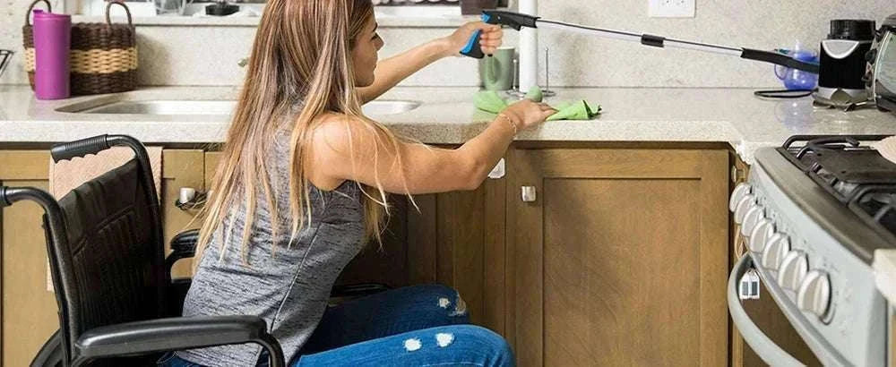 Foldable Gripper Extender Pickup Tool for Easy Reach-1 pack blue