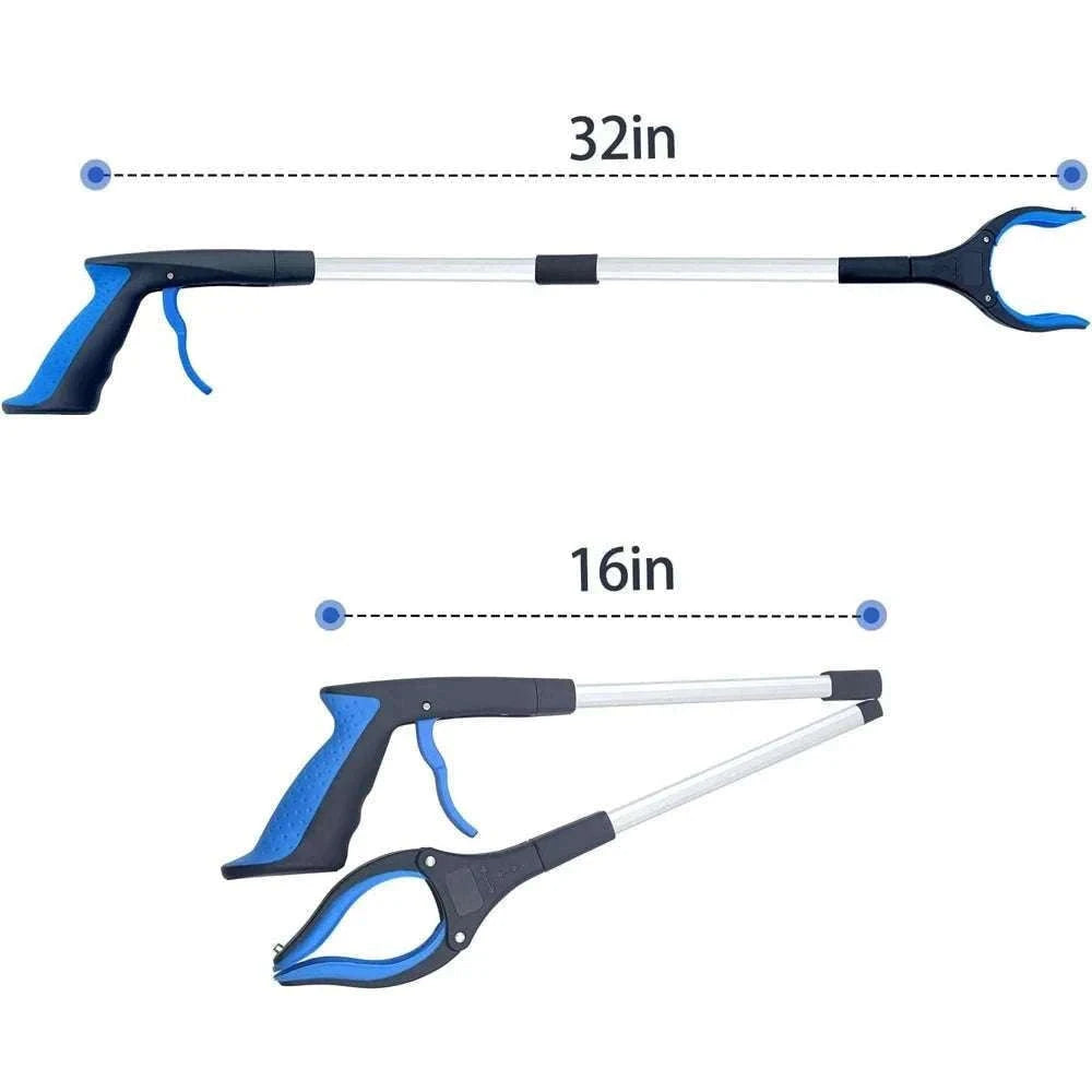 Foldable Gripper Extender Pickup Tool for Easy Reach-1 pack blue