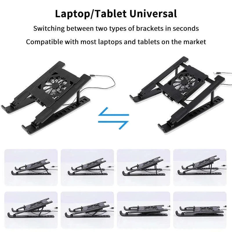 Foldable Laptop Cooling Stand with Fan-Default Title