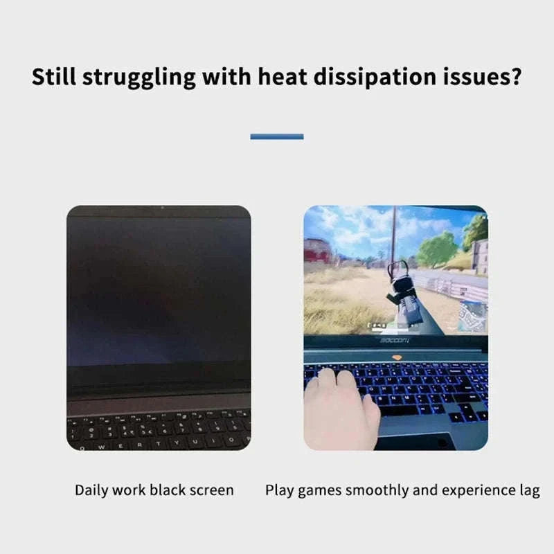 Foldable Laptop Cooling Stand with Fan-Default Title