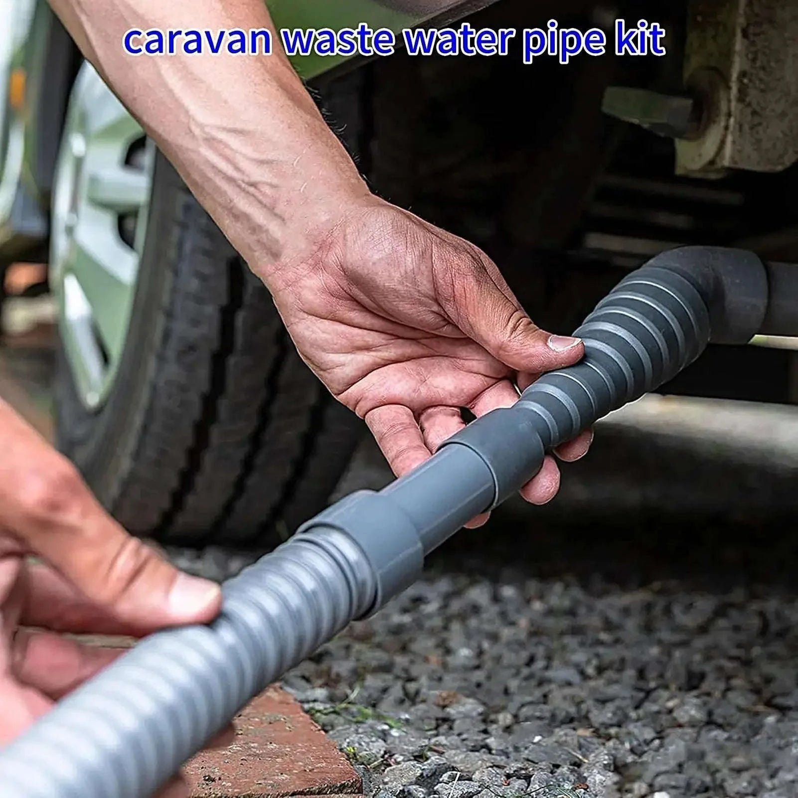 Foldable RV Sewer Hose 3m/5m Leakproof Kit-5 meters / China Mainland