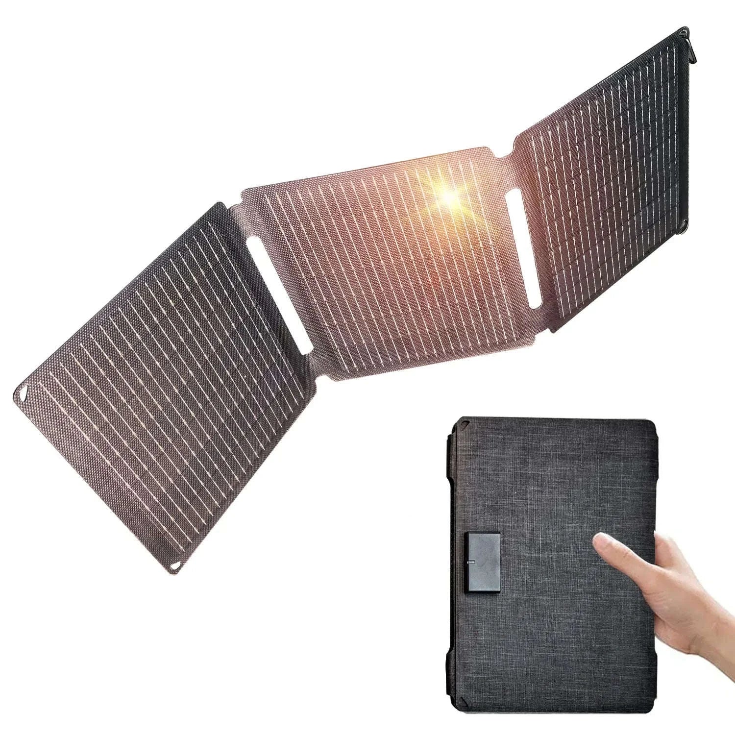 Foldable Solar Panel 35W/100W with USB and Type-C Charging-35w solar panel / Germany