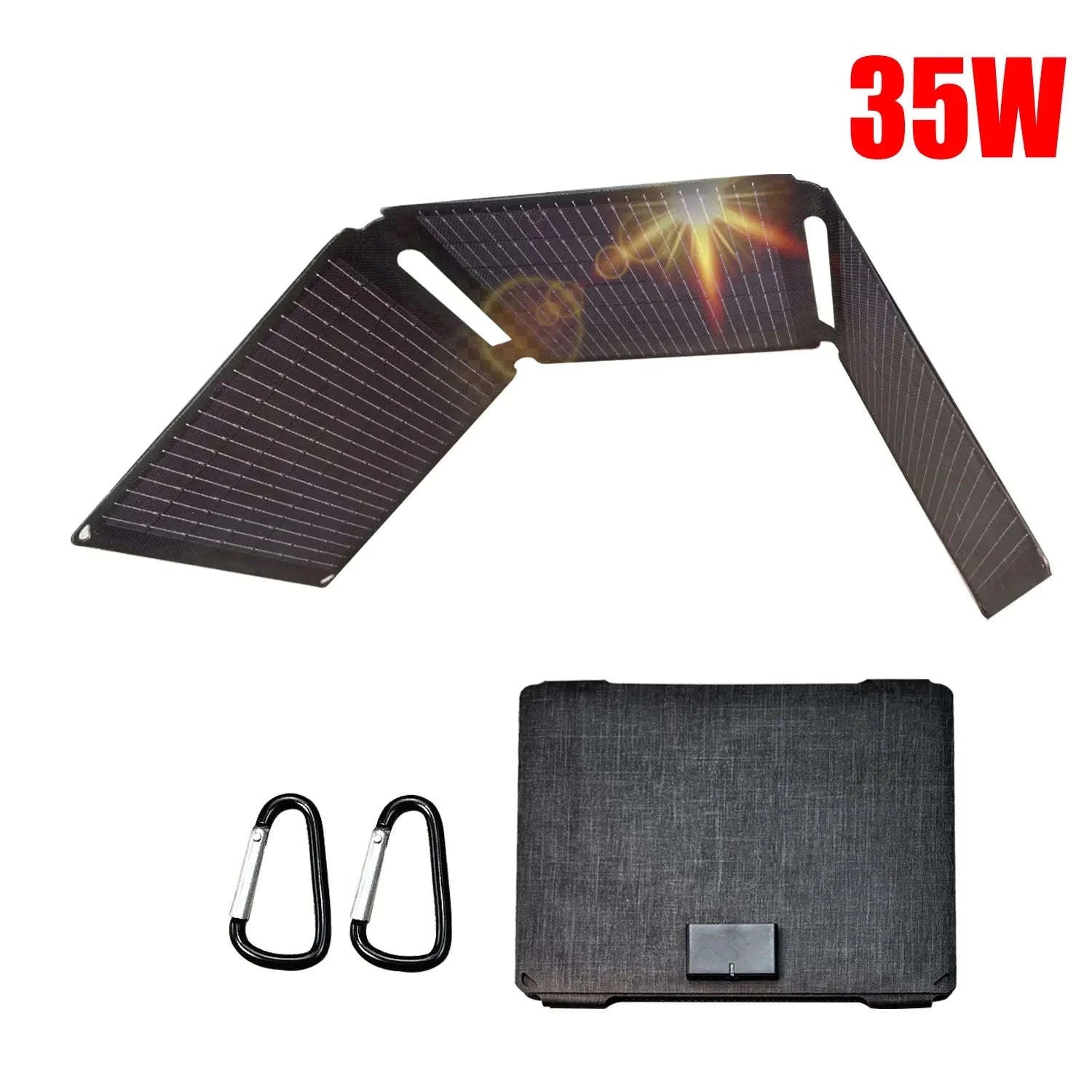 Foldable Solar Panel 35W/100W with USB and Type-C Charging-35w solar panel / Germany