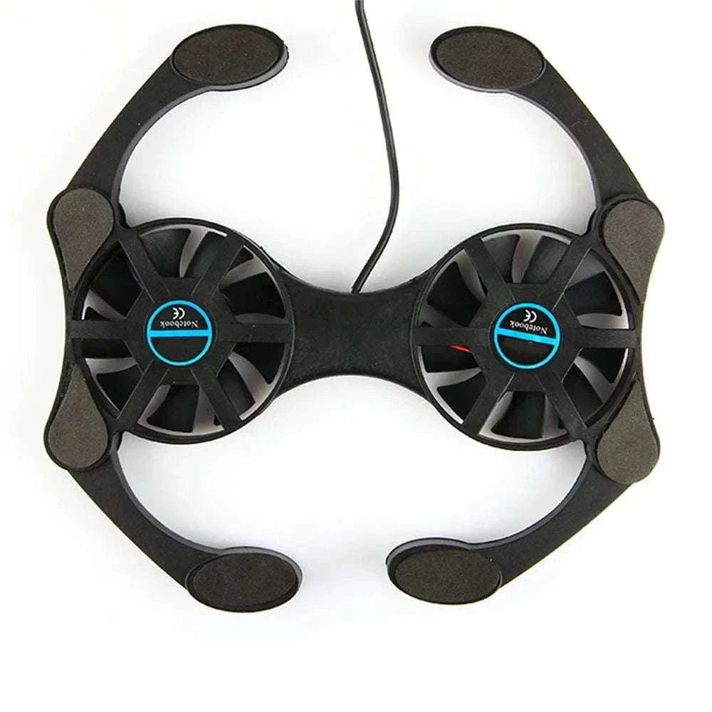 Foldable USB Laptop Cooling Pad with Dual Fans-Default Title