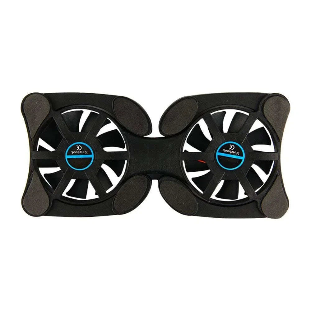 Foldable USB Laptop Cooling Pad with Dual Fans-Default Title