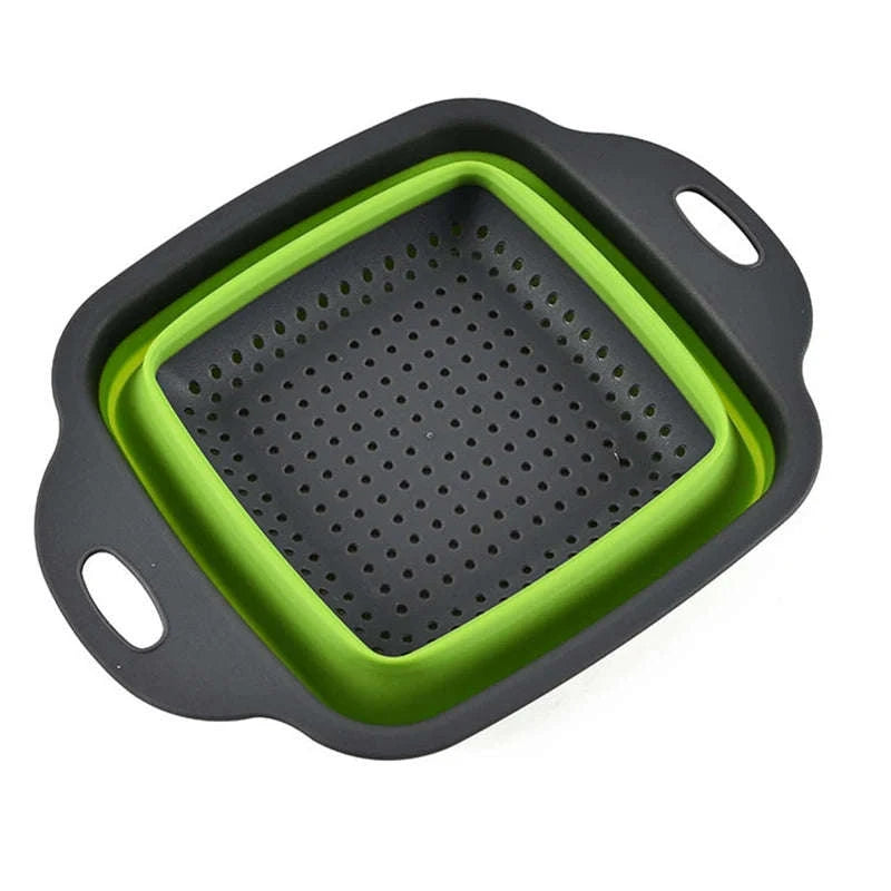 Foldable Vegetable Washing Basket-Large Green