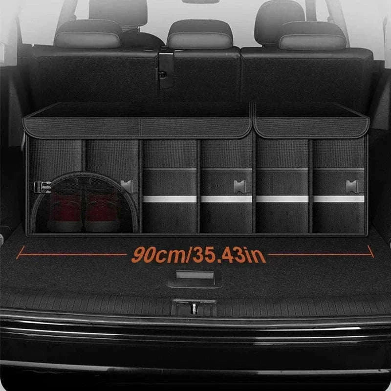 Foldable Waterproof Trunk Storage Box 110L Large Capacity Car Organizer-110L