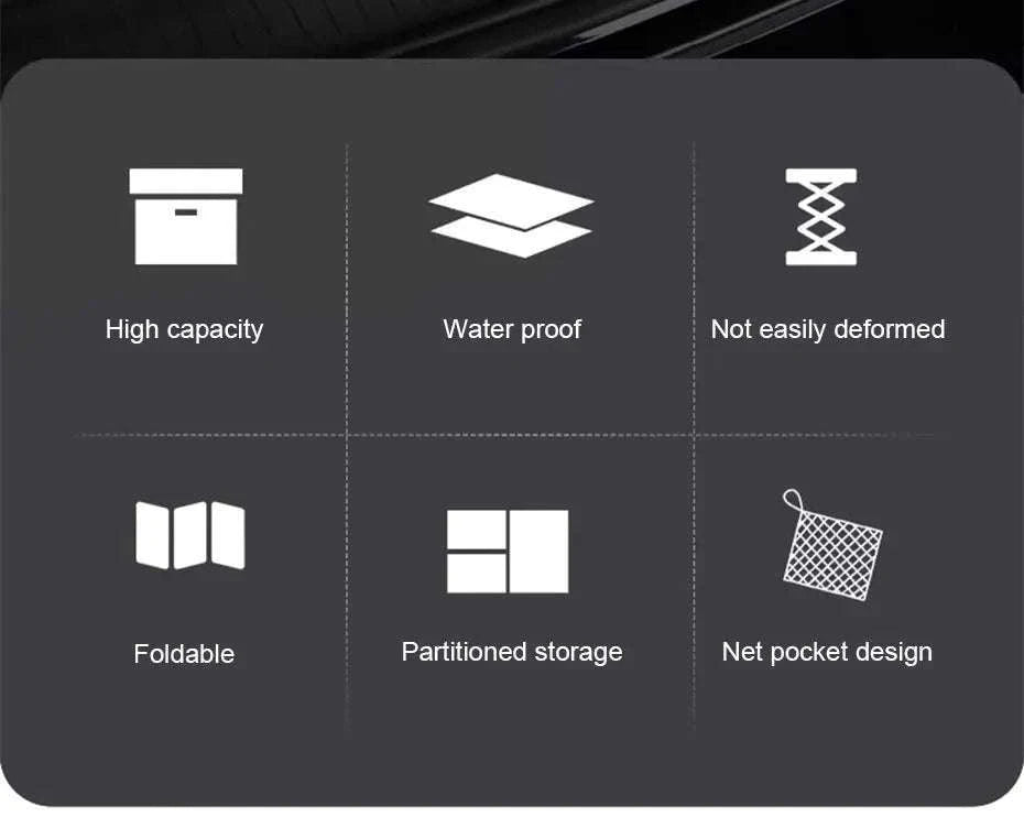 Foldable Waterproof Trunk Storage Box 110L Large-Capacity Car Organizer-72L