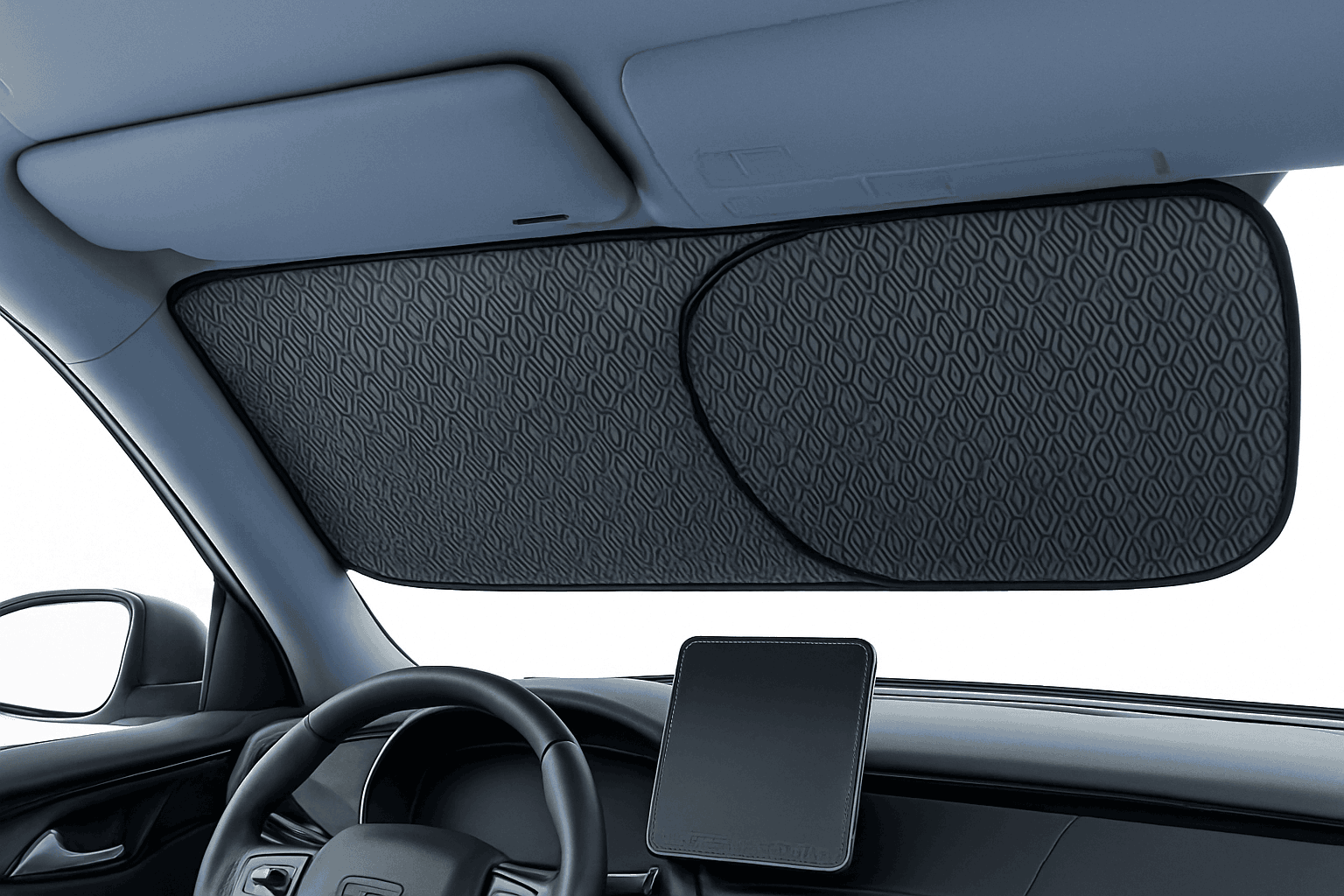Foldable Windshield Sunshade Thick 5-Layer Sun Protection Cover Privacy Curtain Universal for Sedan SUV MPV-1 pc