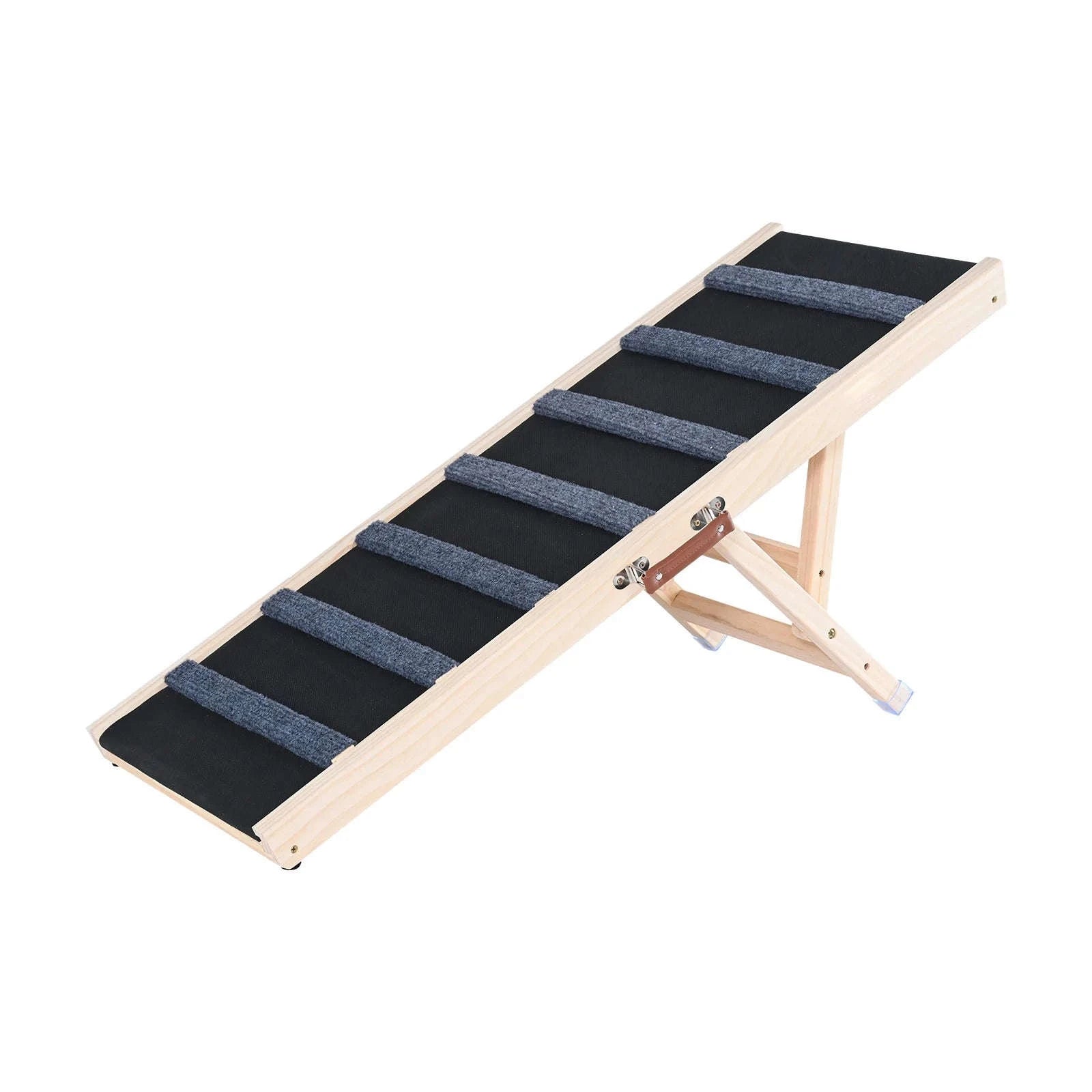 Folding Adjustable Wooden Dog Ramp with Non-Slip Surface-39 inch / CZECH REPUBLIC