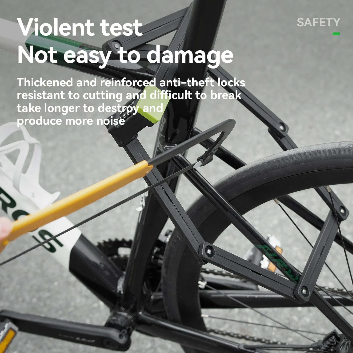 Folding Bike Combination Lock with Alloy Steel Body-32140006