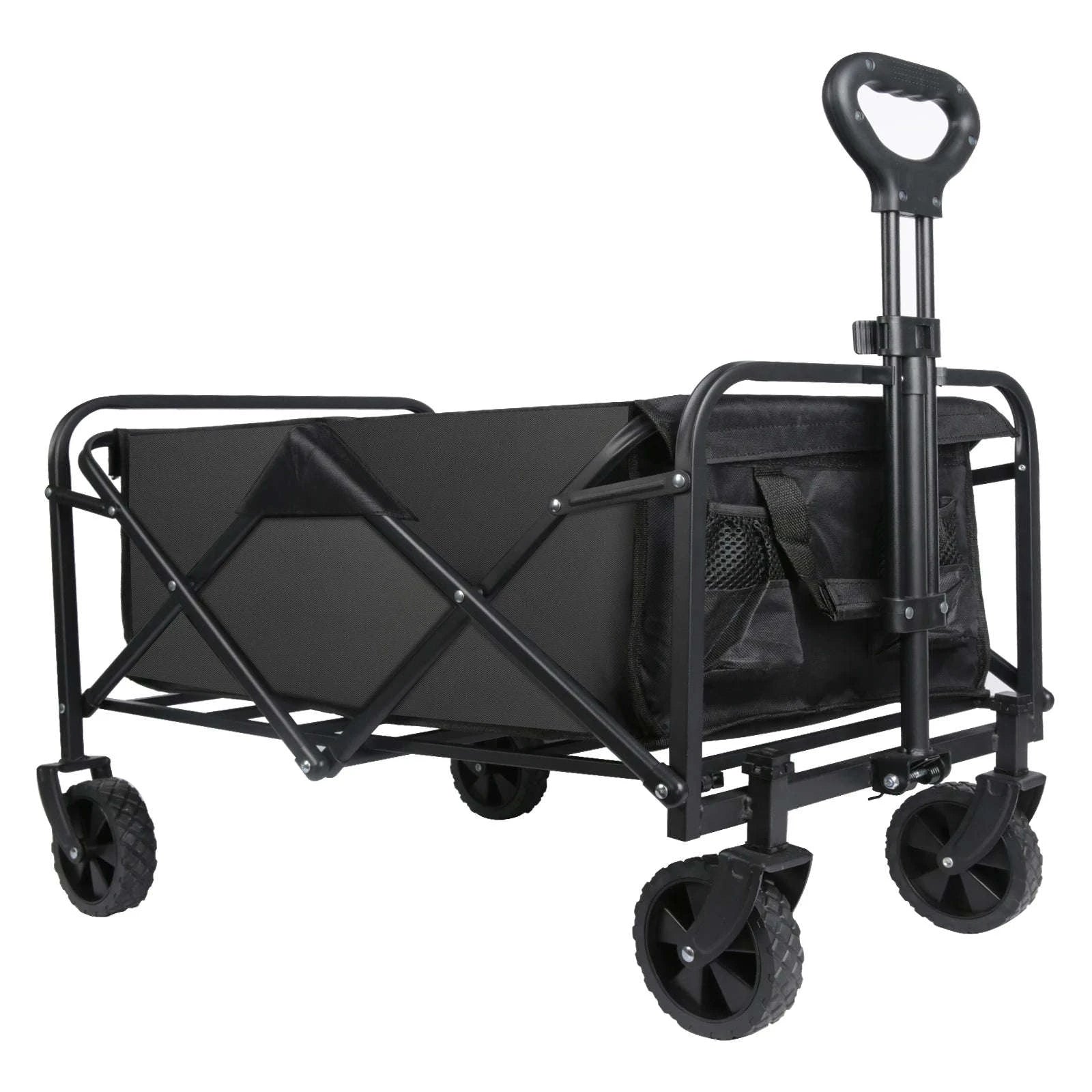 Folding Camping Cart with 100L/150L Capacity & All-Terrain Wheels-TypeA-Beige / france