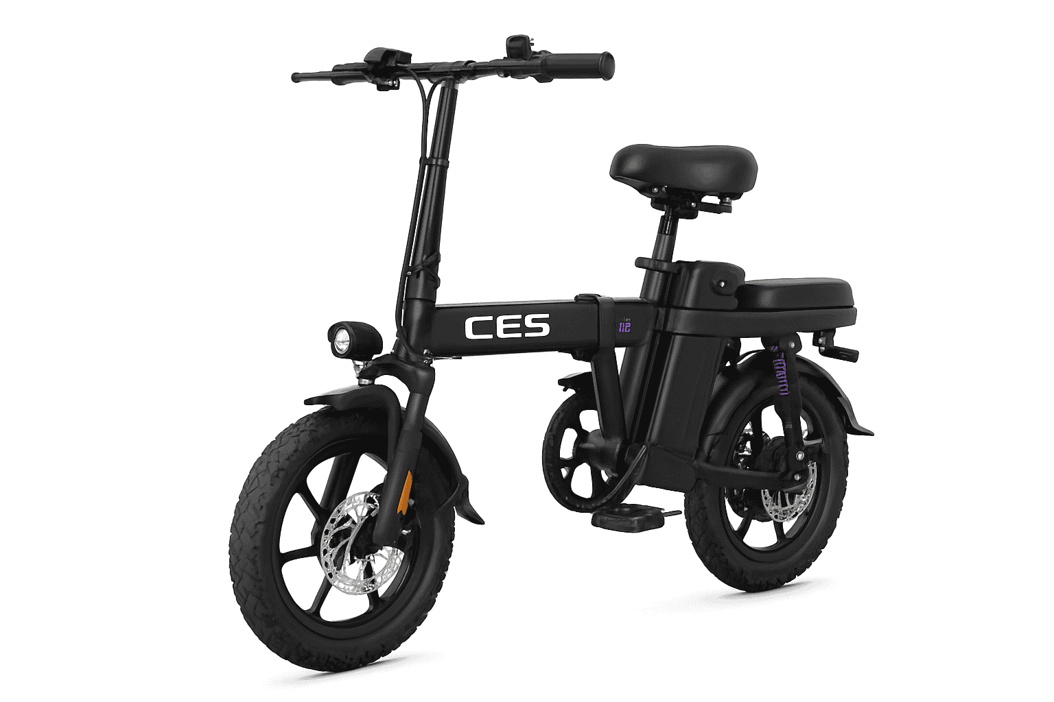 Folding Electric Bike 500W 48V 15Ah Removable Battery 14 Inch-10AH Black / United States