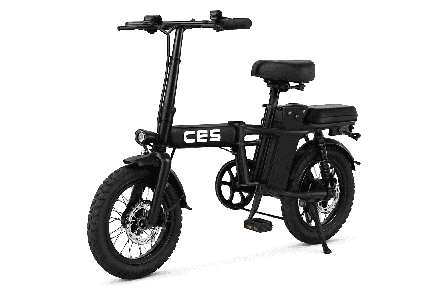 Folding Electric Bike 500W 48V 15Ah Removable Battery 14 Inch-10AH Black / United States