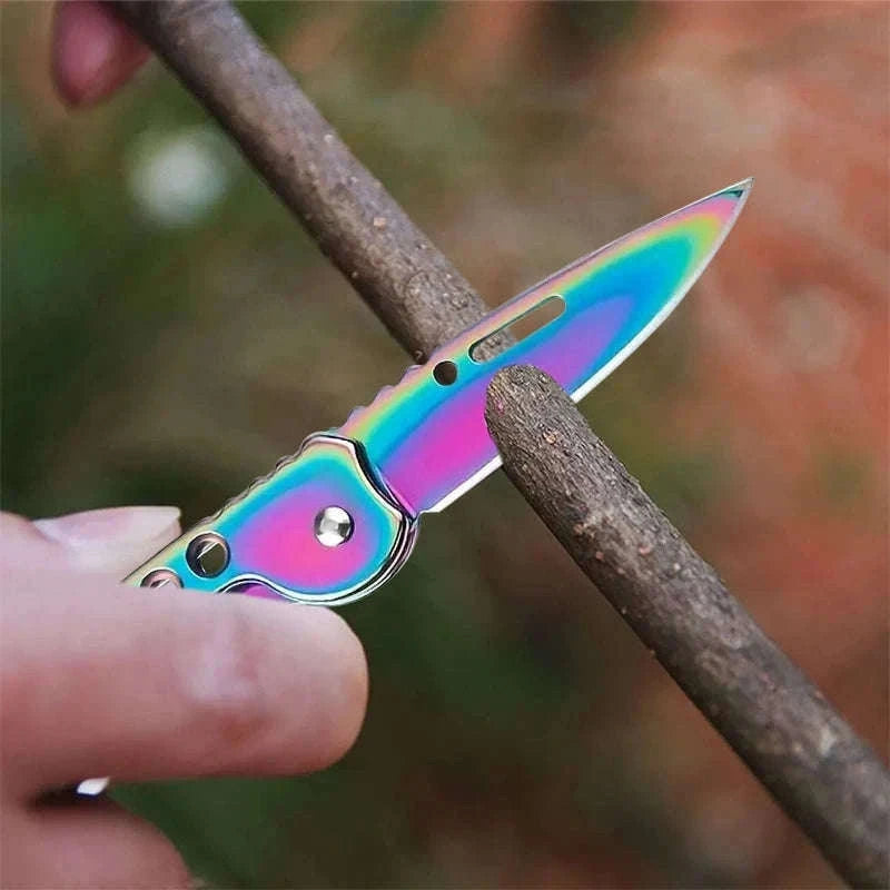 Folding Fruit Knife with Stainless Steel Blade-Knife C