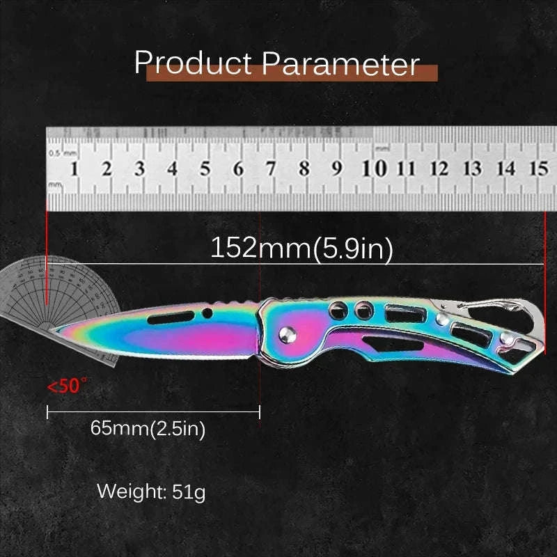 Folding Fruit Knife with Stainless Steel Blade-Knife C