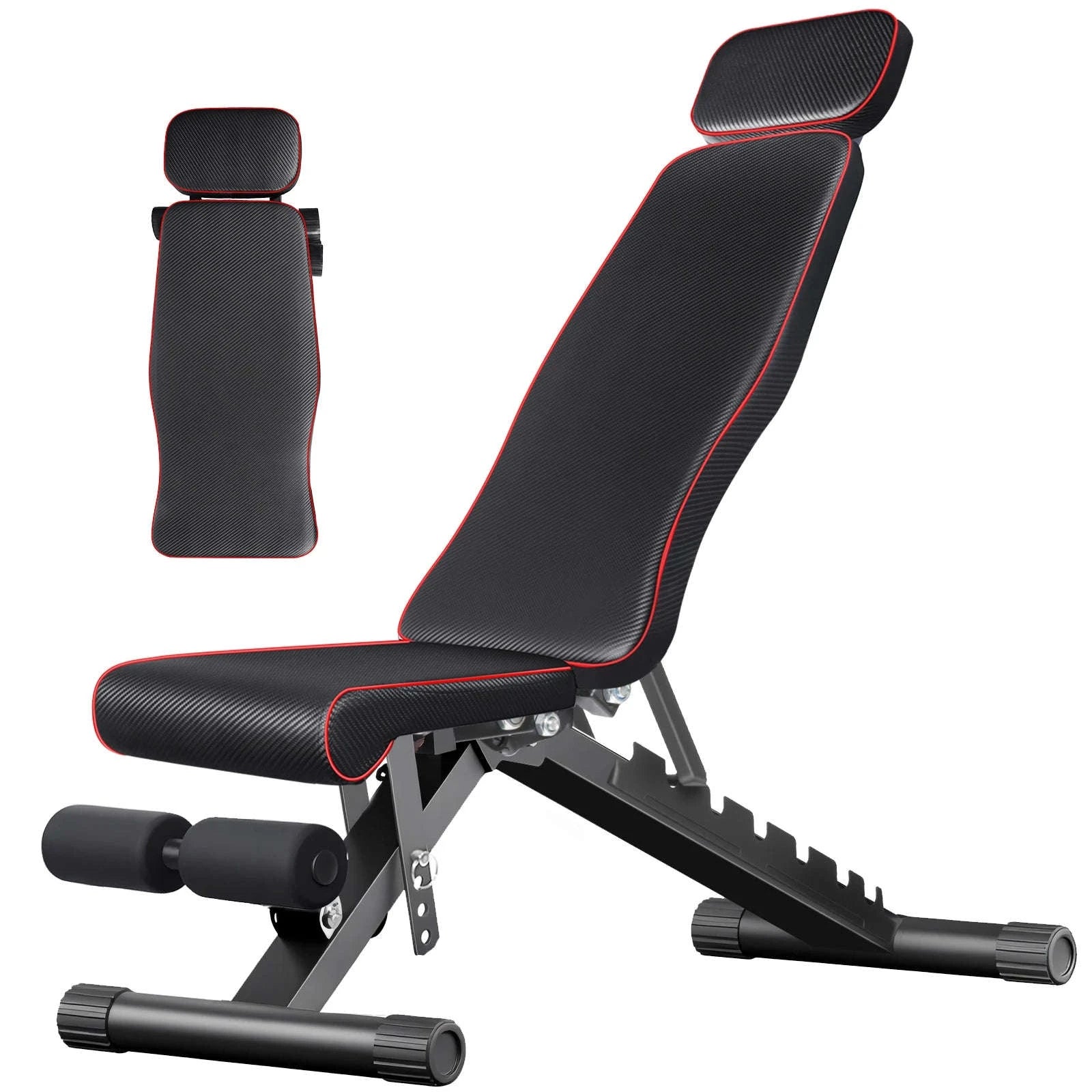 Folding Home Gym Bench with 7 Adjustable Back Levels-1PC / france