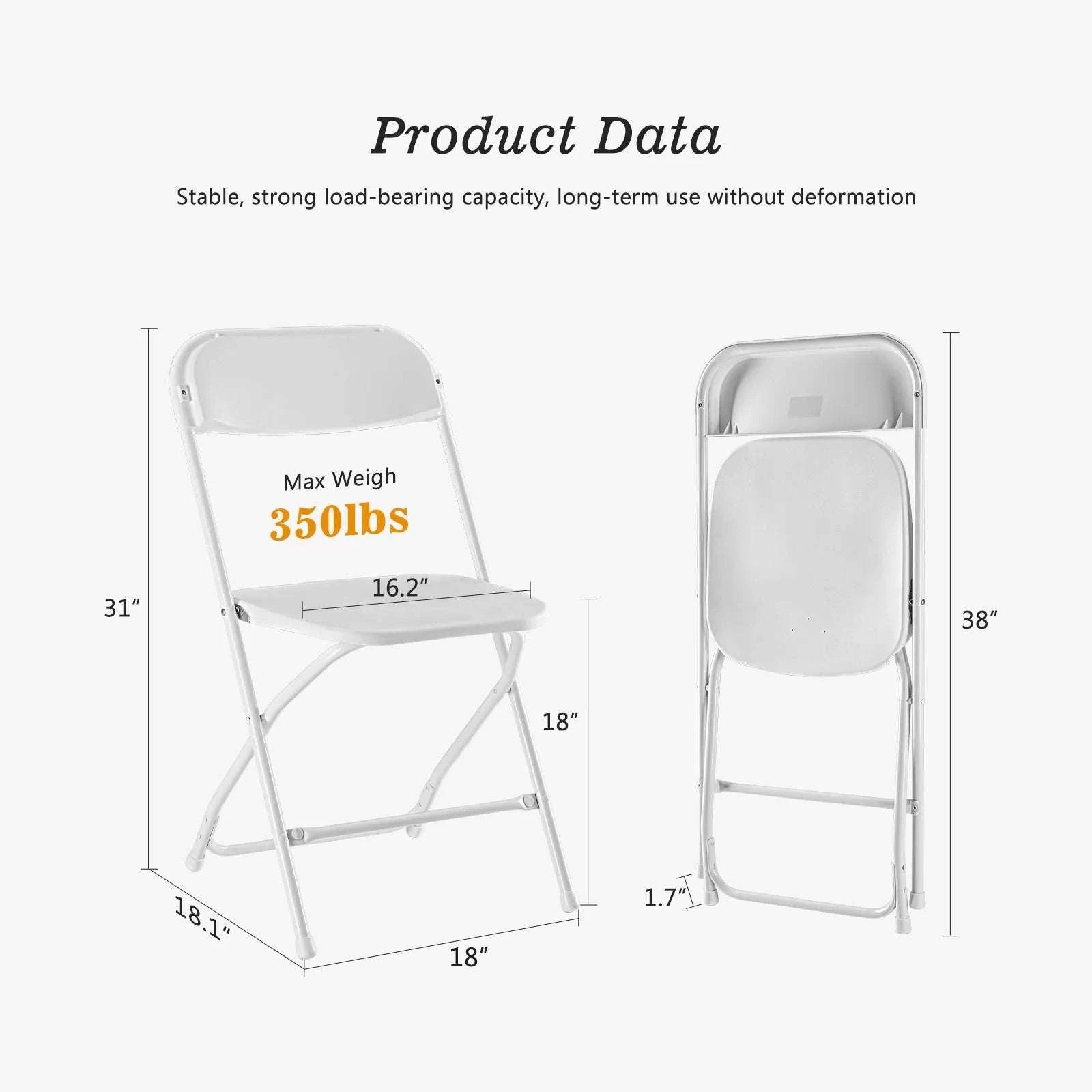 Folding Padded Chair Set with PU Leather Seat, 330LB Capacity-6 Pack Black / United States