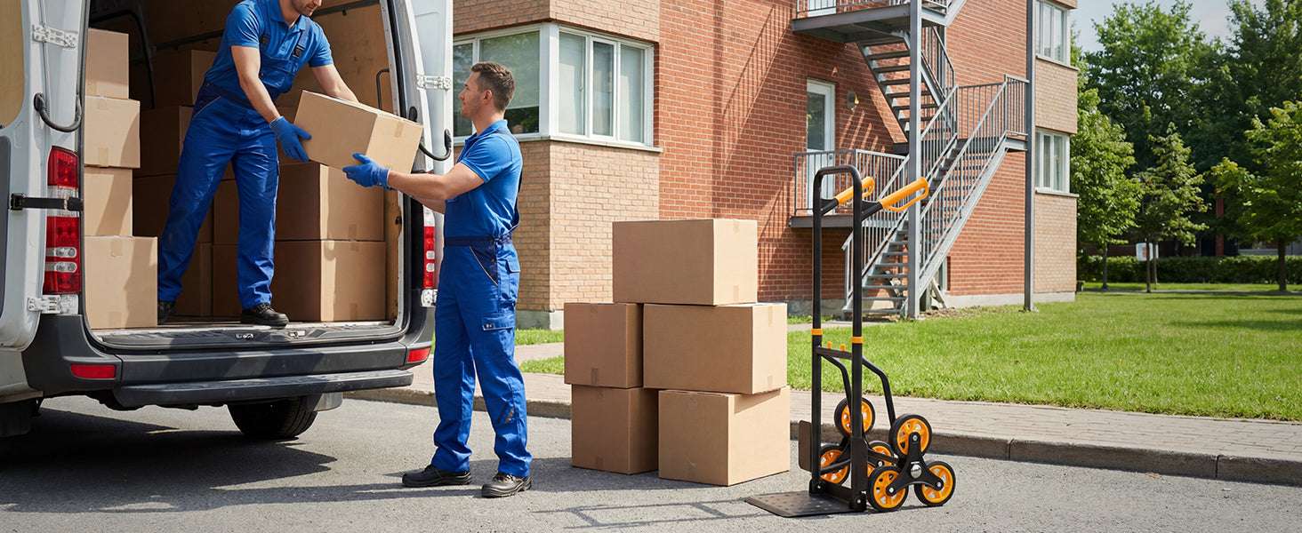 Folding Stair Climbing Hand Truck Dolly 440–770 lbs Capacity-770lbs / United States